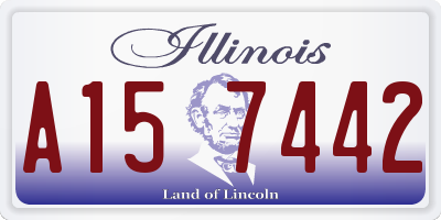 IL license plate A157442