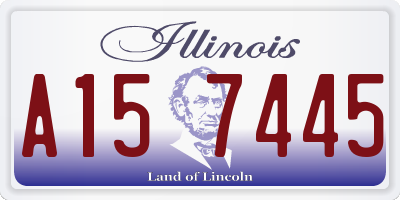 IL license plate A157445