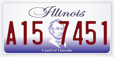 IL license plate A157451