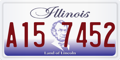 IL license plate A157452
