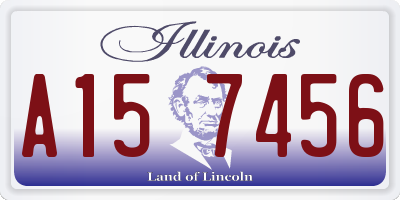 IL license plate A157456