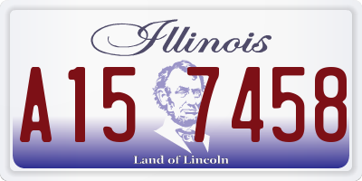 IL license plate A157458