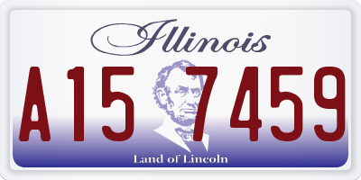 IL license plate A157459