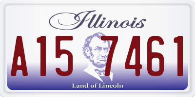 IL license plate A157461
