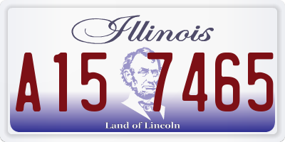 IL license plate A157465
