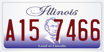 IL license plate A157466