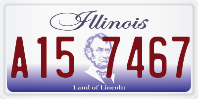 IL license plate A157467