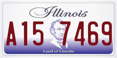 IL license plate A157469