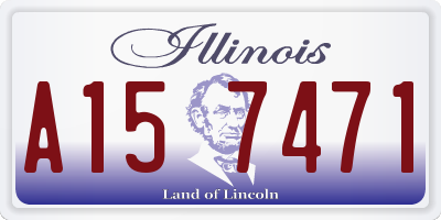 IL license plate A157471