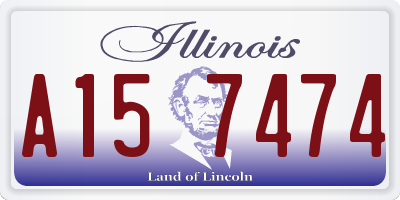 IL license plate A157474