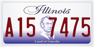 IL license plate A157475