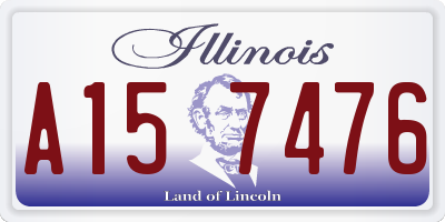 IL license plate A157476