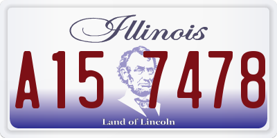 IL license plate A157478