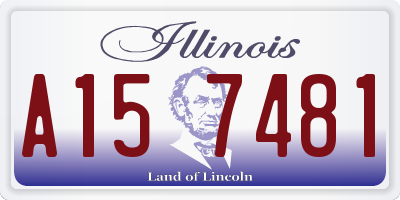 IL license plate A157481