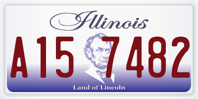 IL license plate A157482
