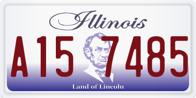 IL license plate A157485