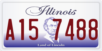 IL license plate A157488