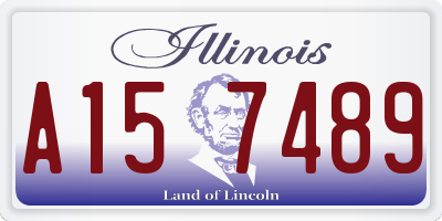 IL license plate A157489