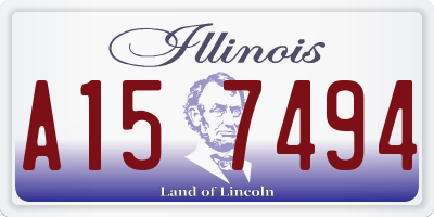 IL license plate A157494