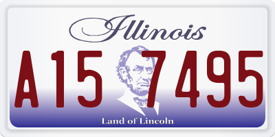 IL license plate A157495