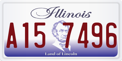 IL license plate A157496