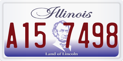 IL license plate A157498