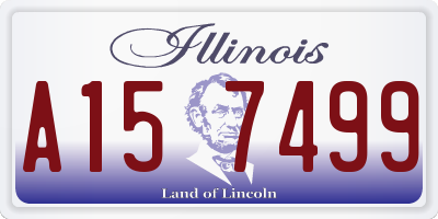 IL license plate A157499