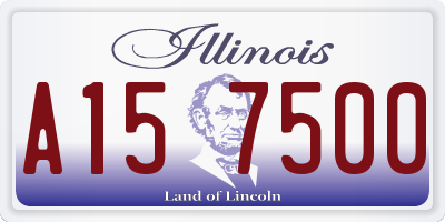 IL license plate A157500