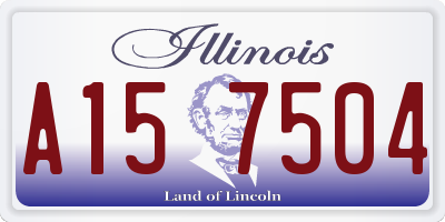 IL license plate A157504