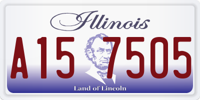 IL license plate A157505