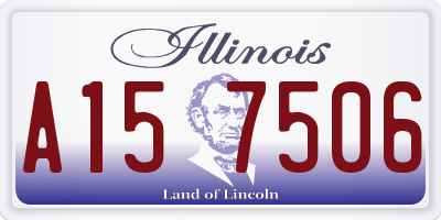 IL license plate A157506