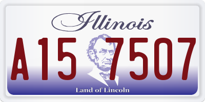 IL license plate A157507