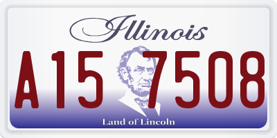 IL license plate A157508