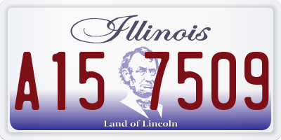 IL license plate A157509