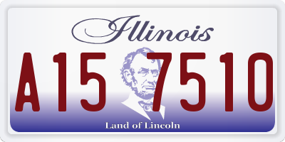IL license plate A157510