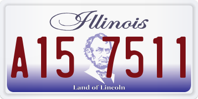 IL license plate A157511