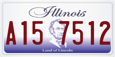 IL license plate A157512