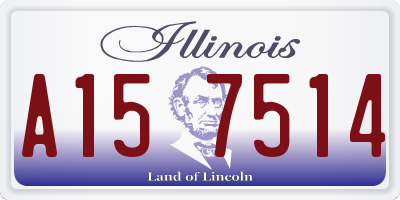 IL license plate A157514