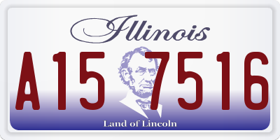 IL license plate A157516