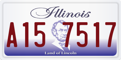 IL license plate A157517