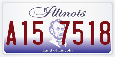 IL license plate A157518