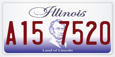 IL license plate A157520
