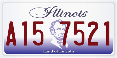 IL license plate A157521