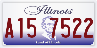 IL license plate A157522