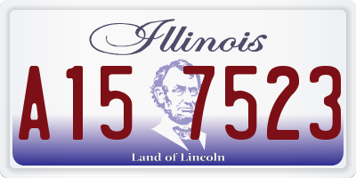 IL license plate A157523