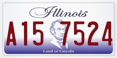 IL license plate A157524