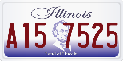 IL license plate A157525