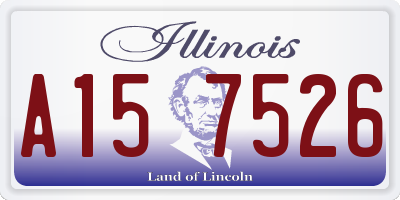 IL license plate A157526