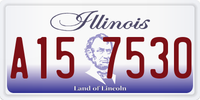 IL license plate A157530