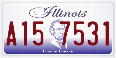 IL license plate A157531